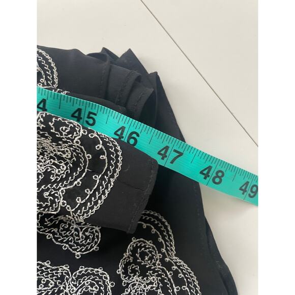 Vintage Maggy London Pinup Style Feminine Dress black Small/ medium - Picture 7 of 8